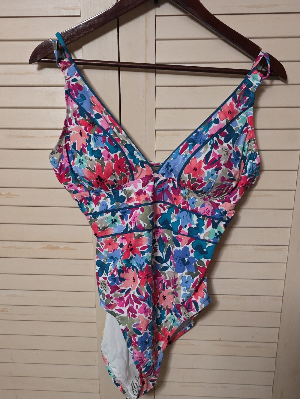 NWT Tommy Bahama Watercolor Floral One Piece Swimsuit Size 12